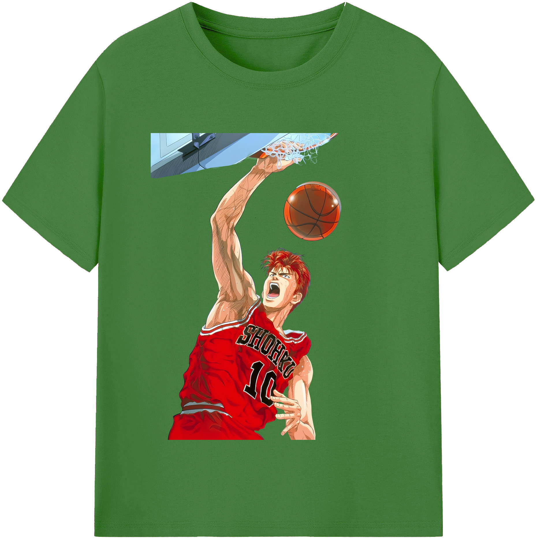 （画像用） SLAM DUNK／スラムダンク レディースカジュアルプリントTシャツ（綿100％）